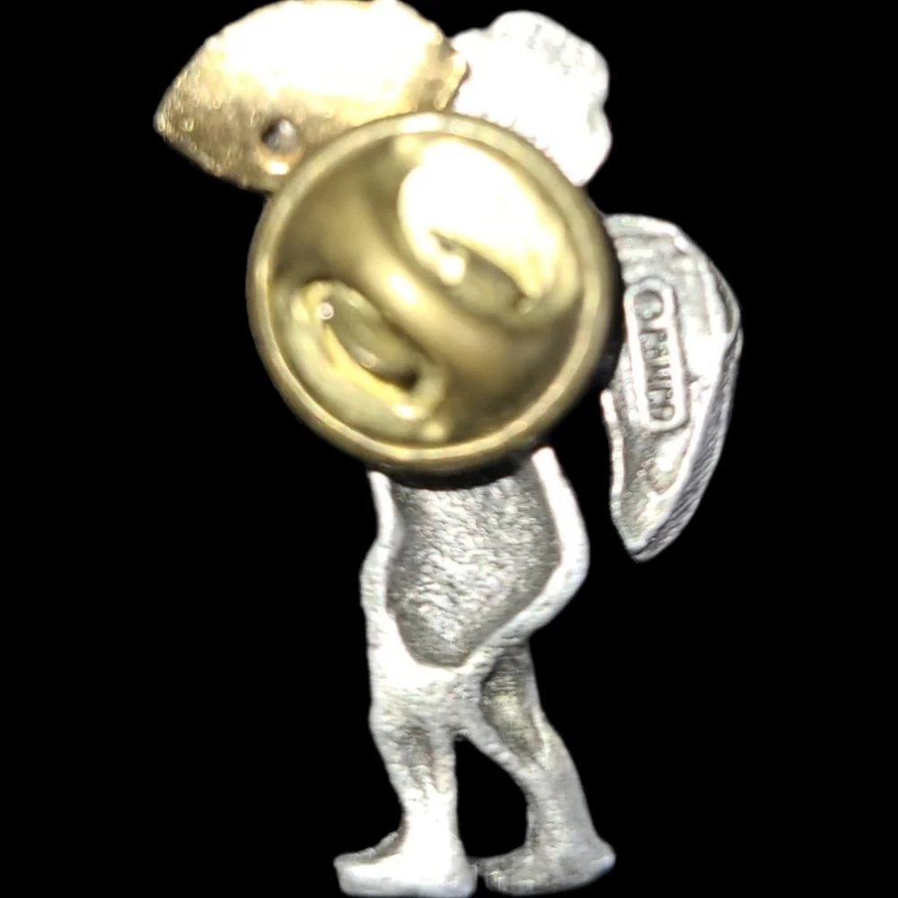 Vintage angel football pin Broach
